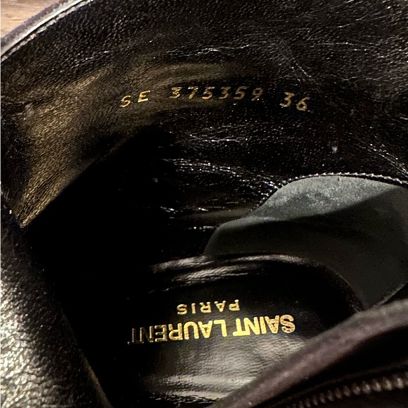 Saint Laurent Black Suede Ankle Boots | Size 36 - like new - Picture 2 of 7